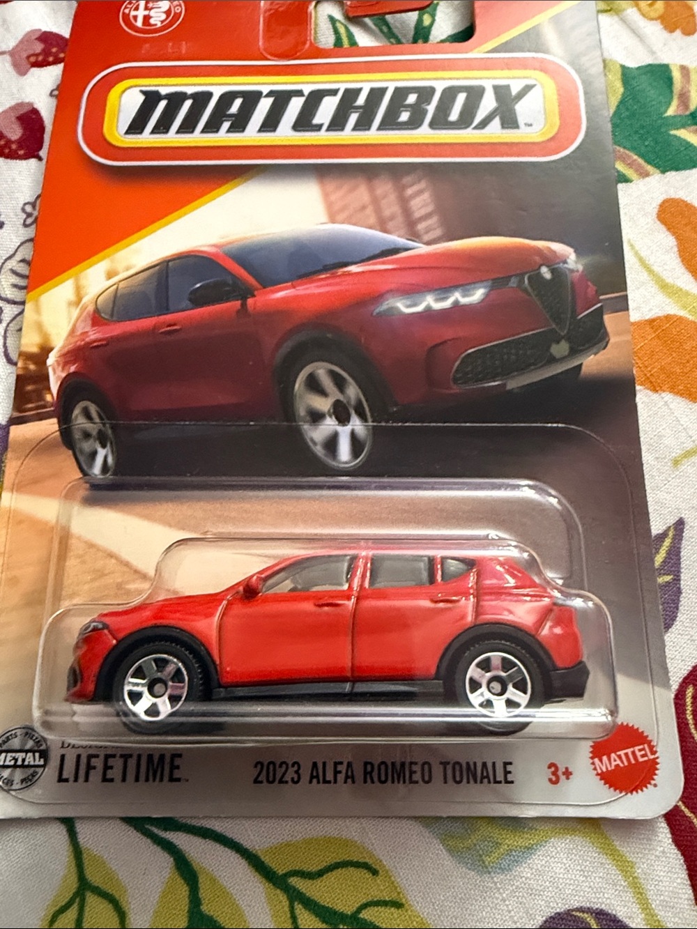 Matchbox 2023 Alfa Romeo Tonale Toy Car - Red with Black Accents